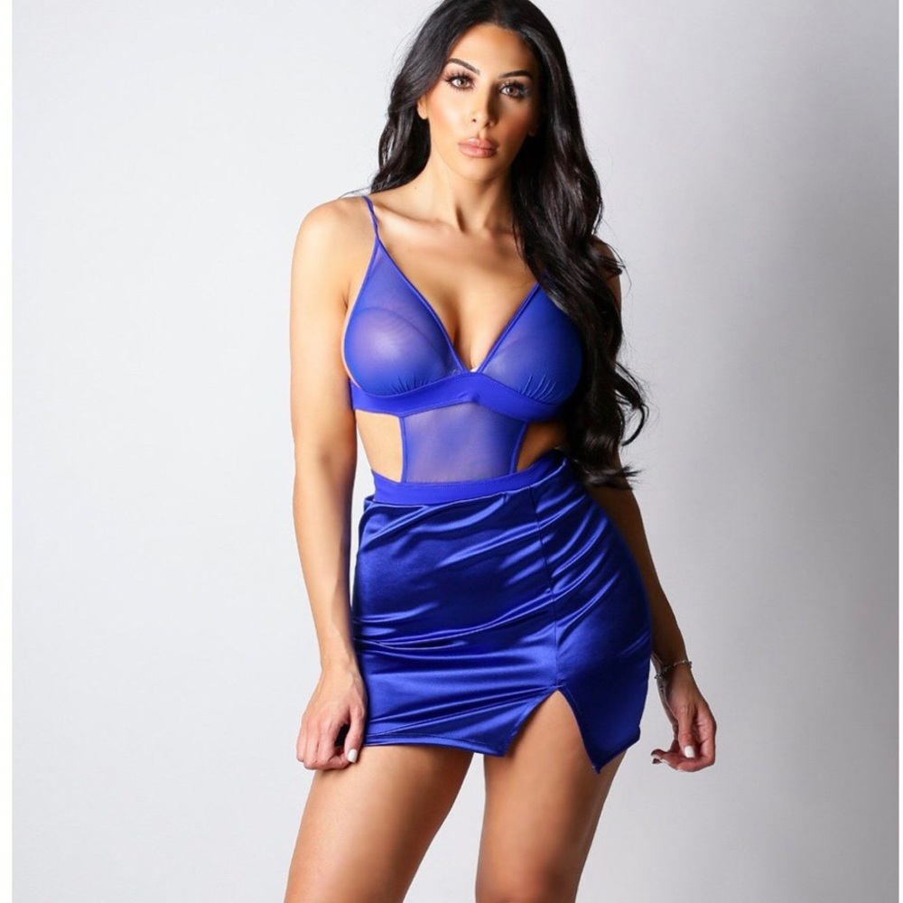 SOLD- BRAND NEW- Satin Skirt